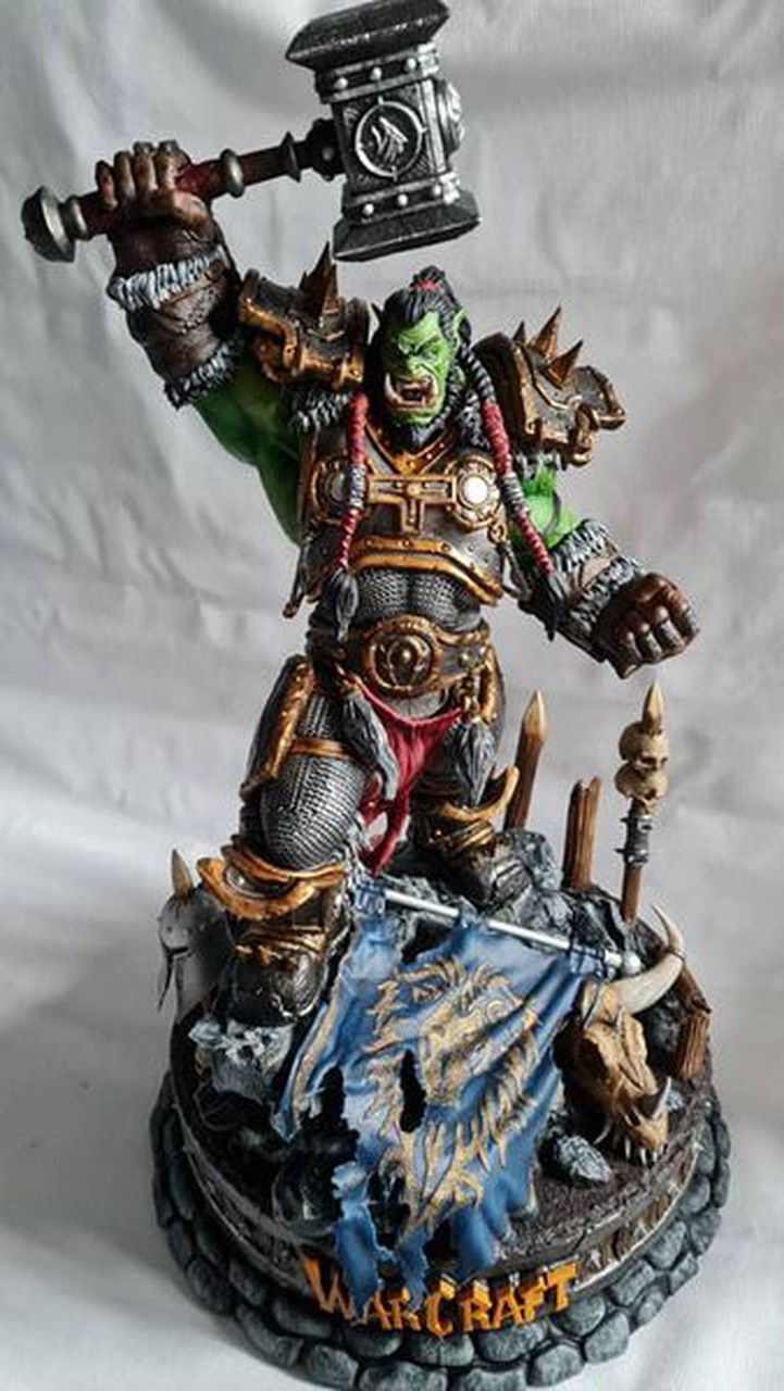 World Of Warcraft Thrall Figür WOW Thrall Warchief Obje 25 Cm Büyük Boy