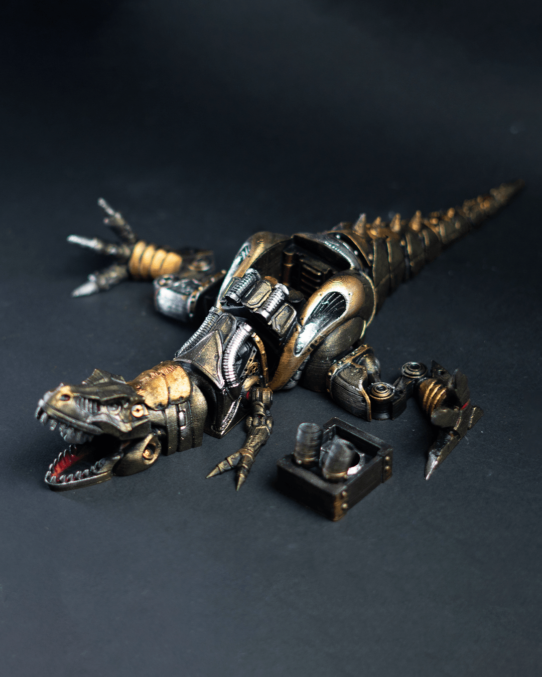 Jurassic Park Hareketli Trex Dinozor Oyuncak  Steampunk Hareketli Oyuncak Dinozo