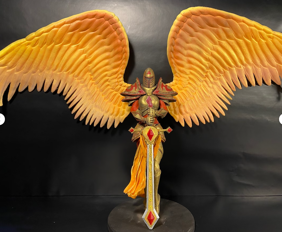 Küçük resim: LOL Kayle Figür League of Legends Kayle Obje LOL Adaletin Kılıcı Büst  25CM