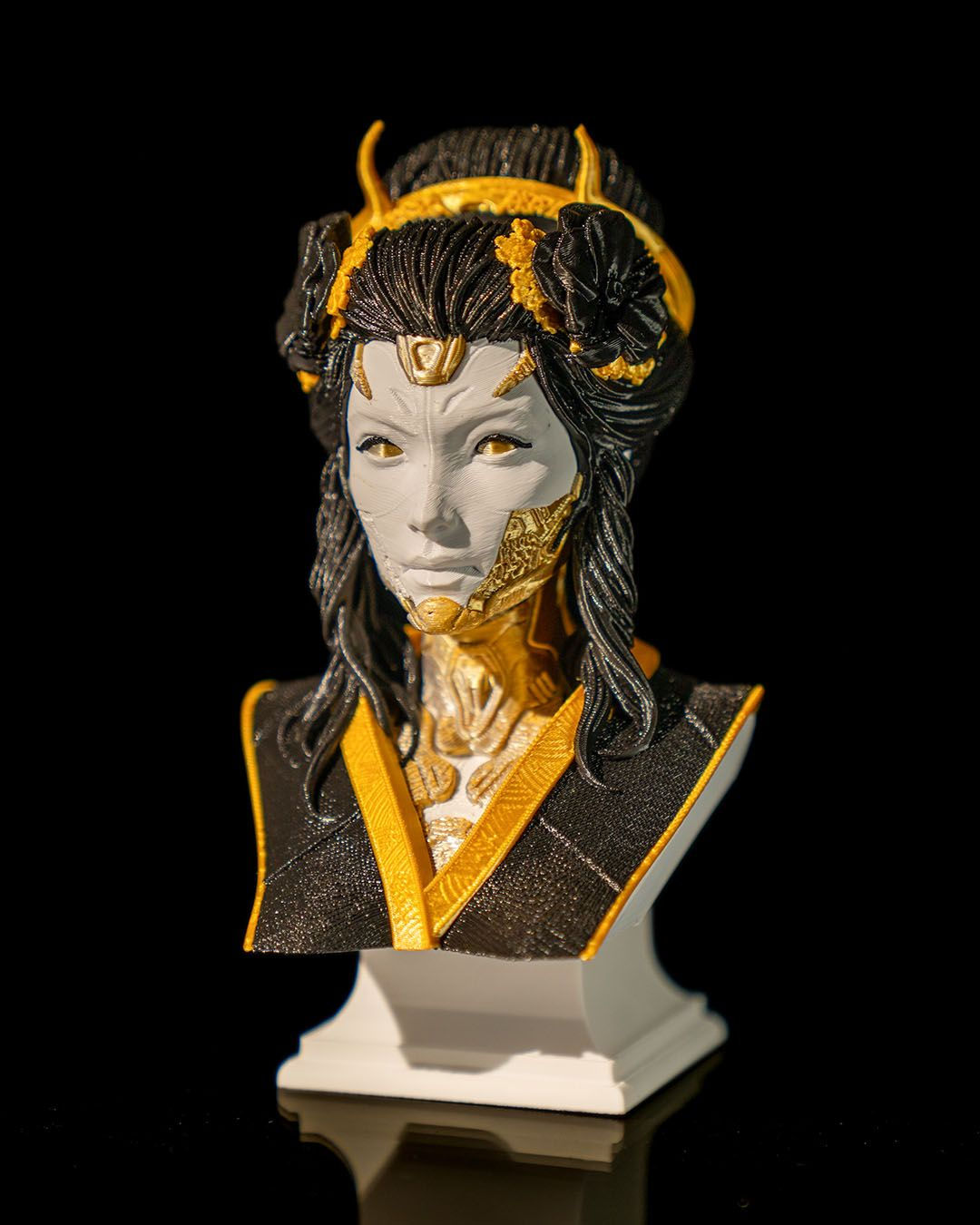 Japon Geyşa Büst Geisha Figür Büyük Boy 18CM