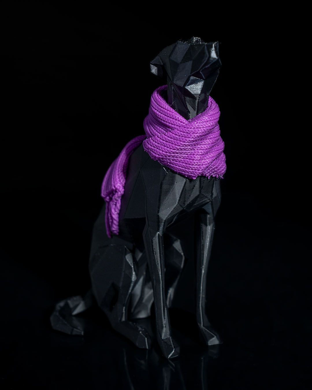 Whippet Asil Köpek Boyalı Figür 12 CM