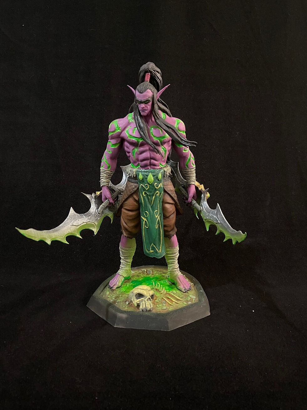 World Of Warcraft Illidan Stormrage Figür WOW İblis Illidan Obje 25 Cm Büyük Boy