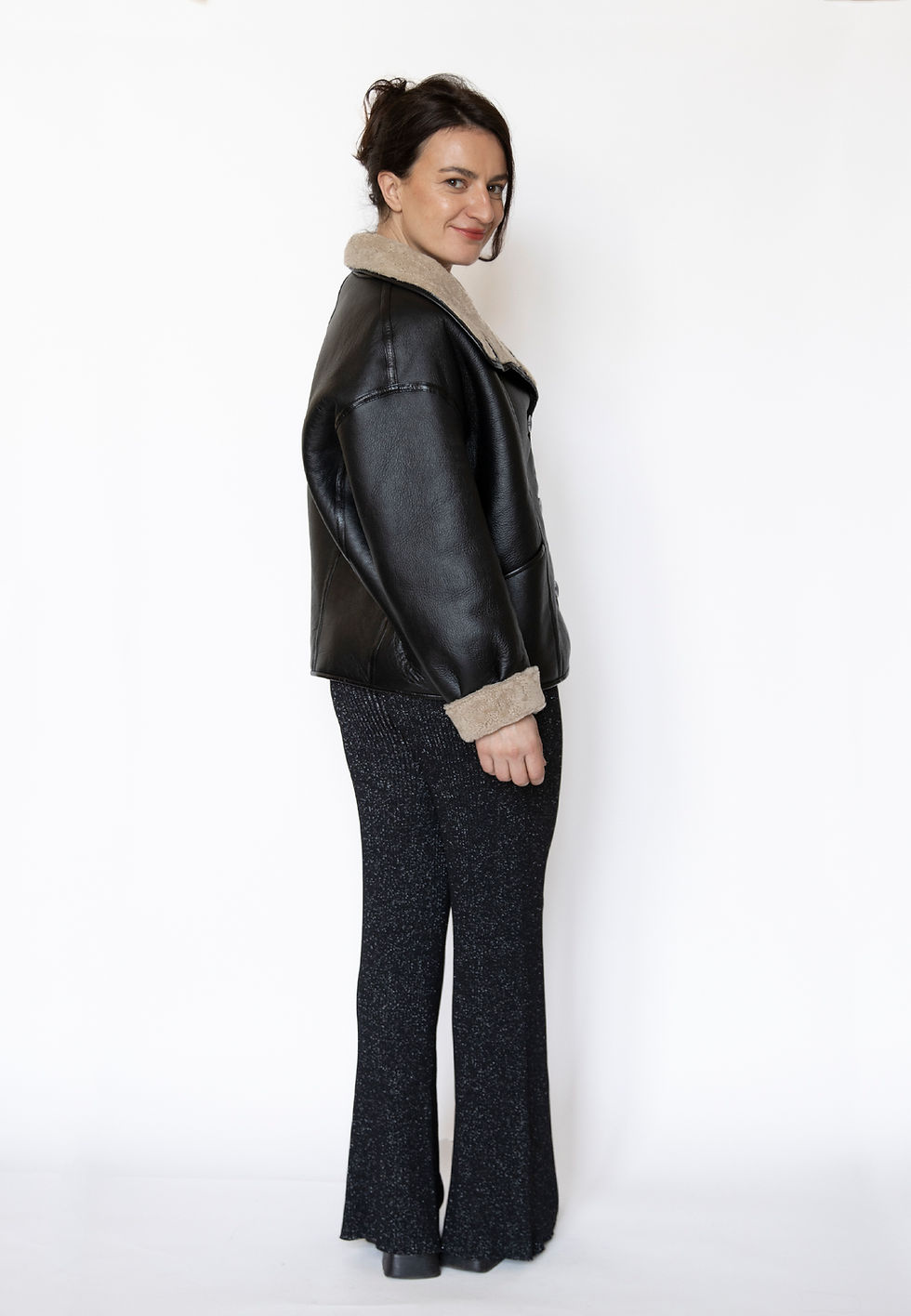 Thumbnail: JUN Reversible Shearling Jacket