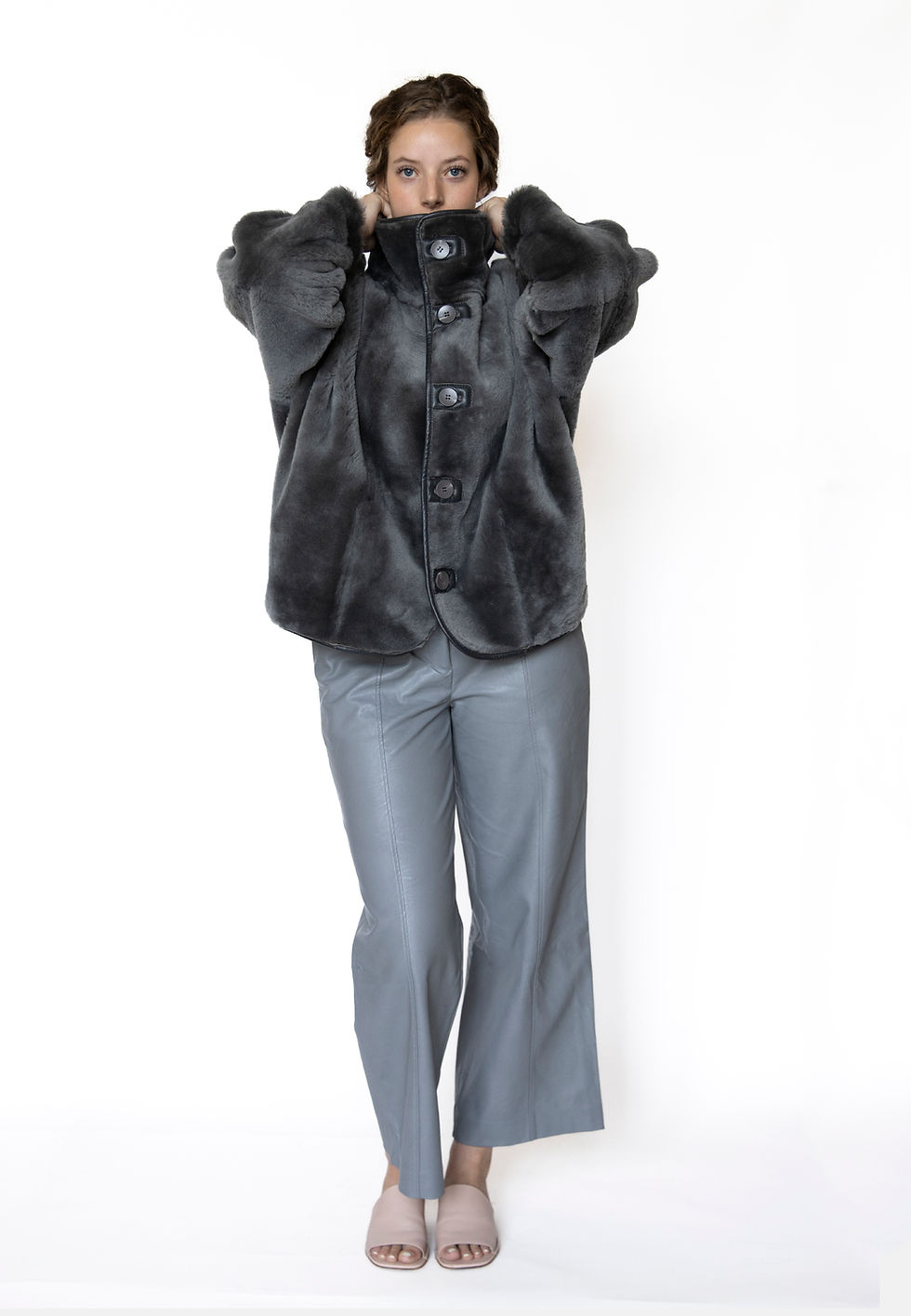 Thumbnail: KIKU Reversible Shearling Jacket