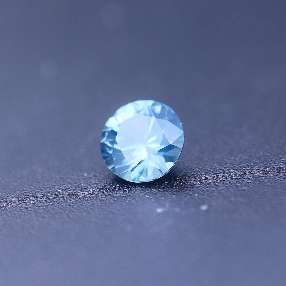 Miniature : Saphir d'Auvergne taille rond brillant 0.18ct