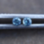 Saphirs d'Auvergne appairage ronds brillants  0.25ct