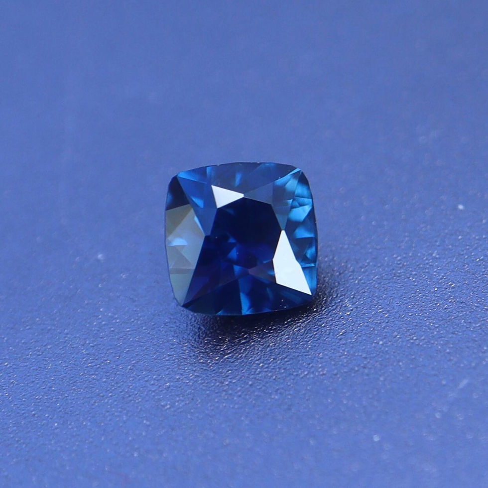 Miniature : Saphir d'Auvergne taille coussin 0.81ct