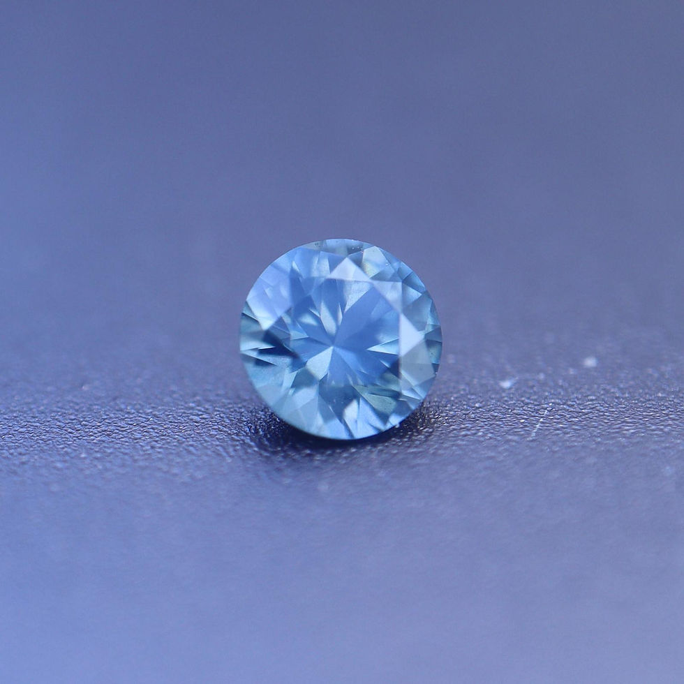 Miniature : Saphir d'Auvergne taille rond brillant 0.24ct