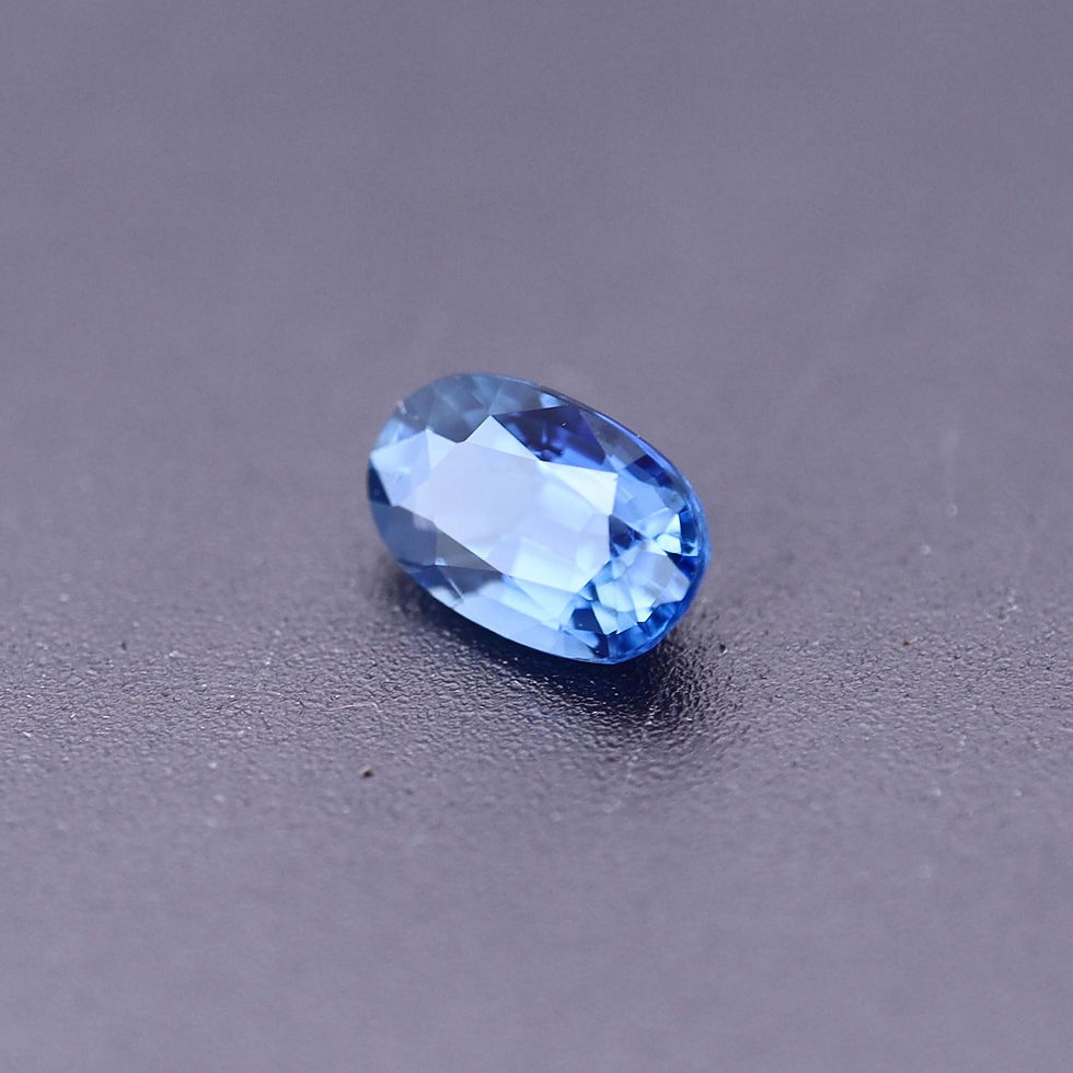 Miniature : Saphir d'Auvergne taille ovale 0.31ct