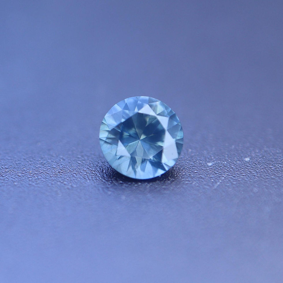 Miniature : Saphir d'Auvergne taille rond brillant 0.24ct