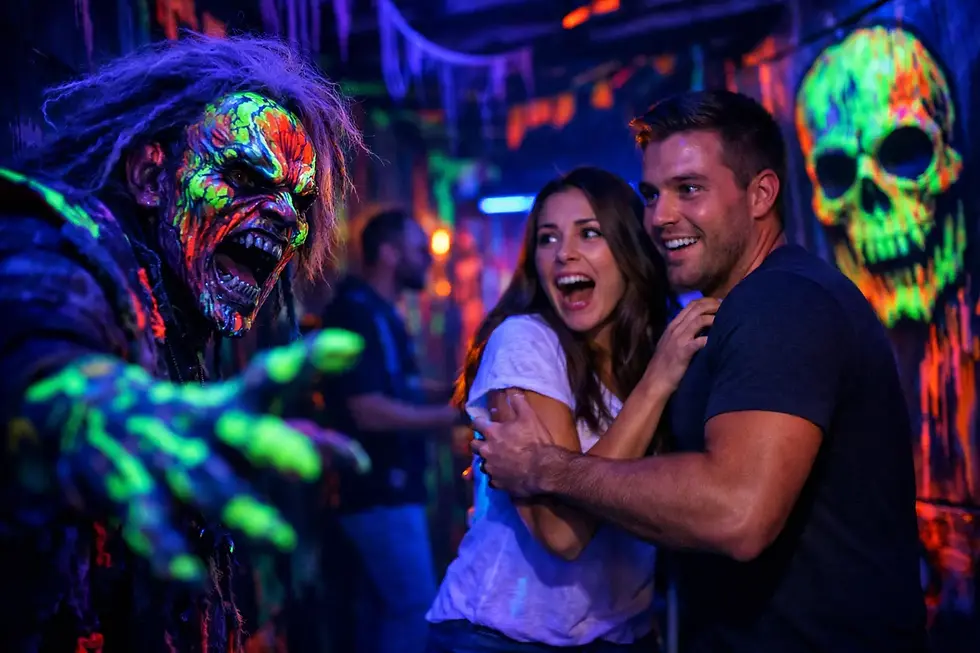 What Makes a Blacklight Haunted House Experience?