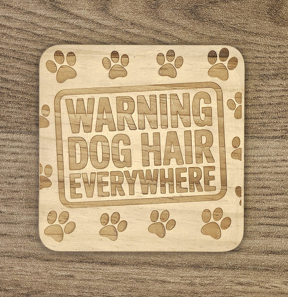 coffee coaster on side