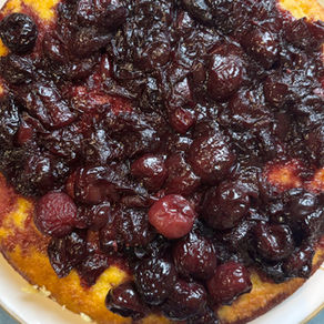 Cardamom Cherry, Orange & Almond Cake 
