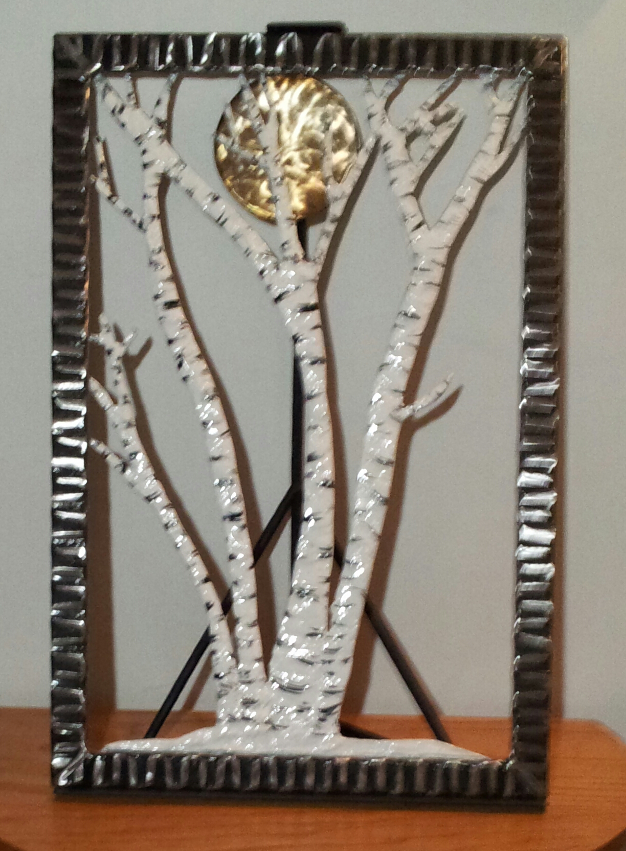Spring Moon Birch in a Stand