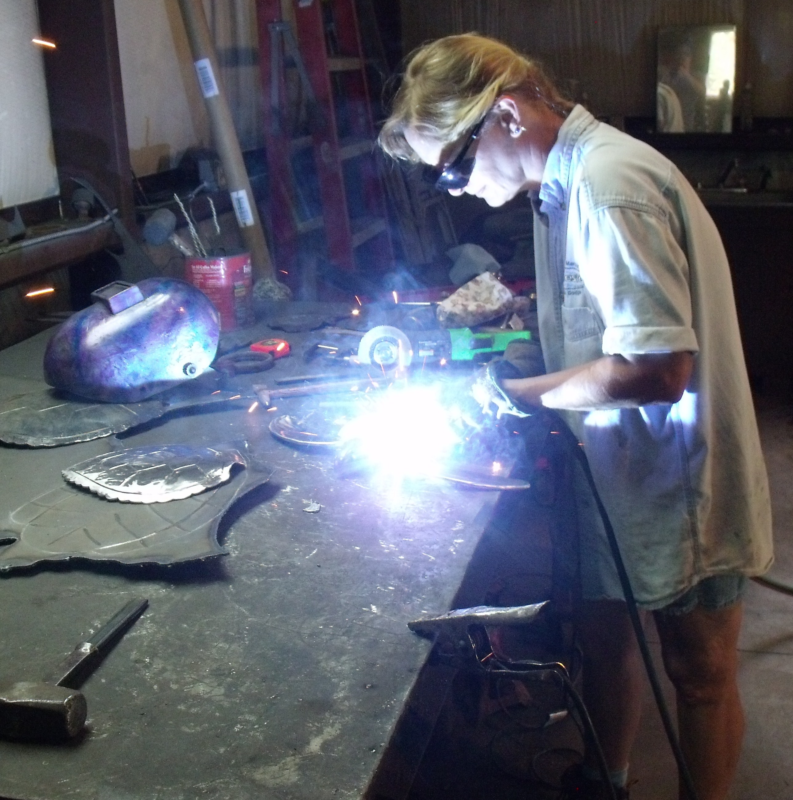KK Welding on 3D sea turtle
