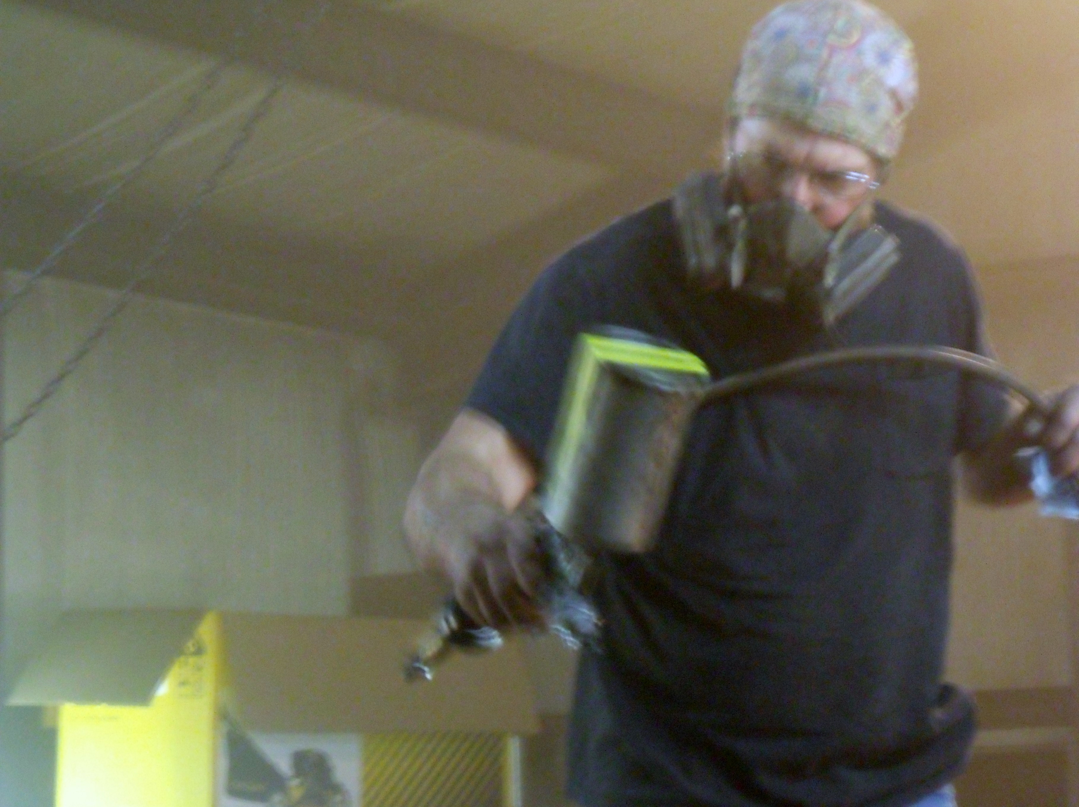 Lar painting a large project