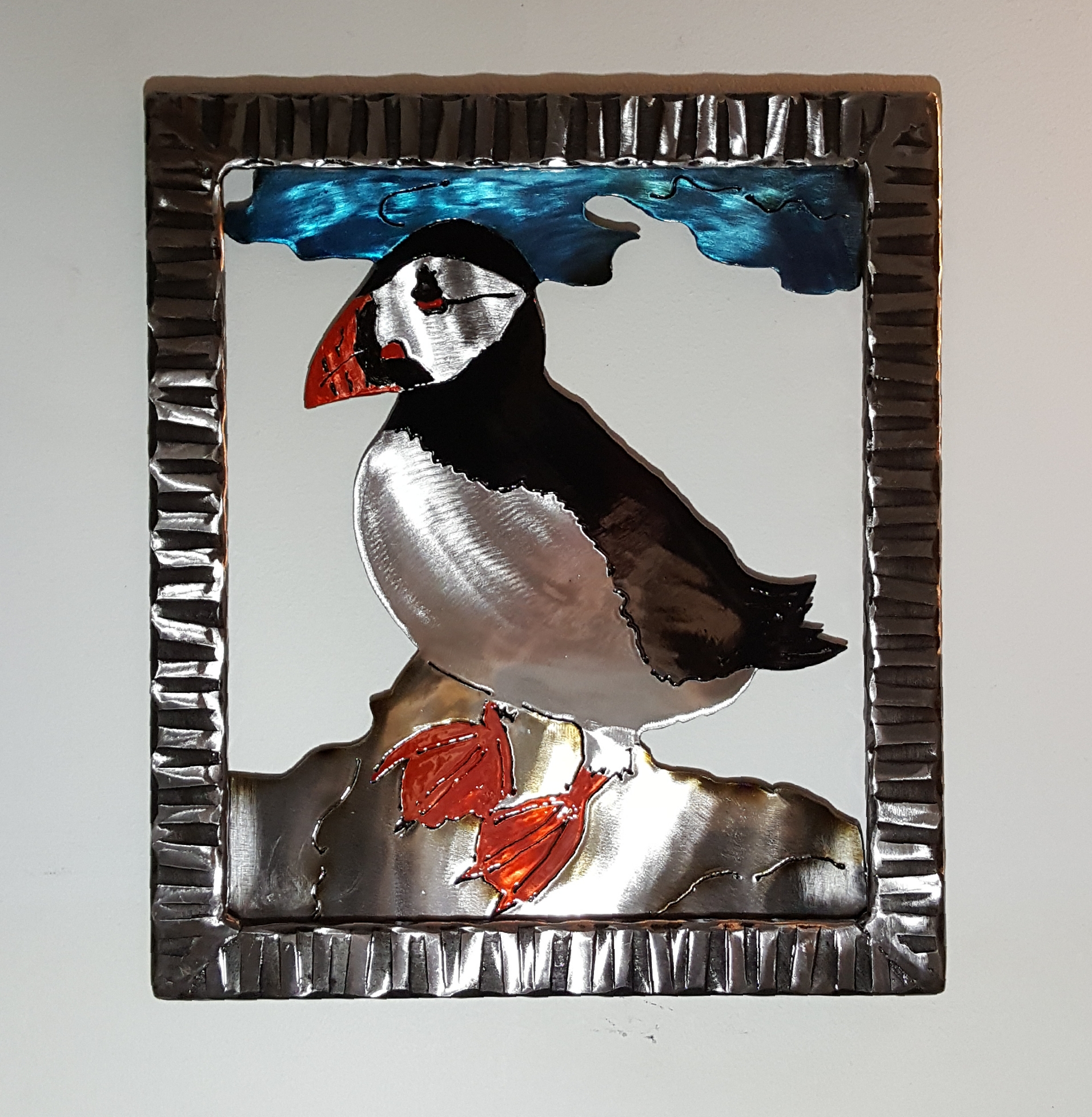 Framed Atlantin Puffin