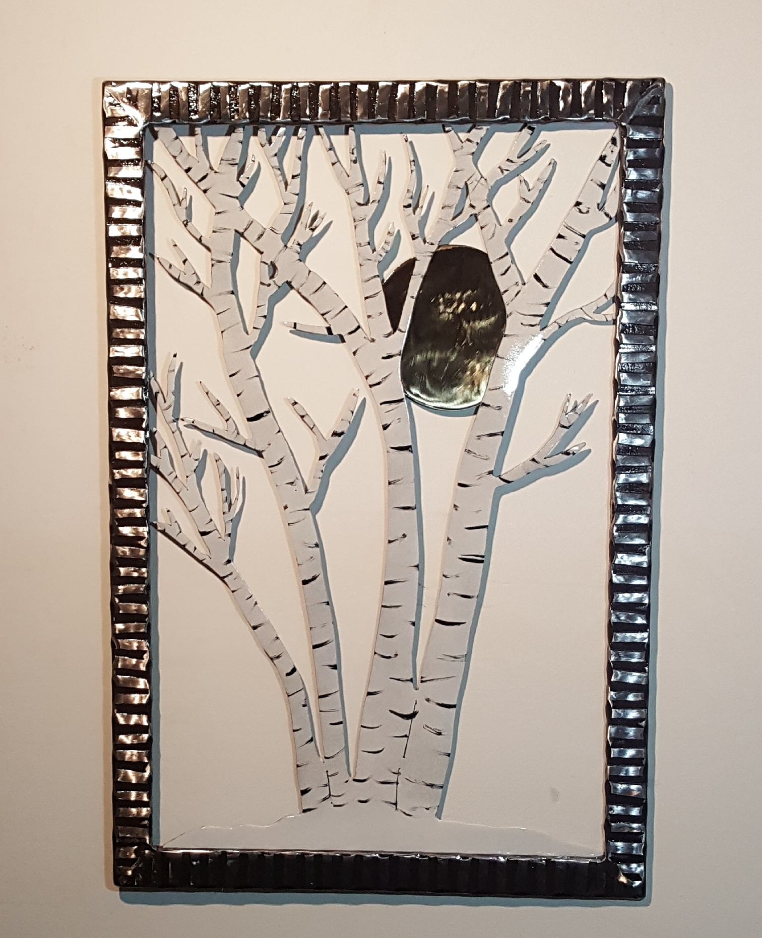 Snow Moon Birch w/ Silver Moon