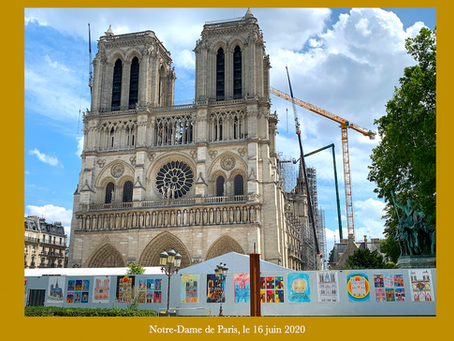 Etats photographiques mensuels de la cathédrale Notre-Dame de Paris (16 juin 2020)
