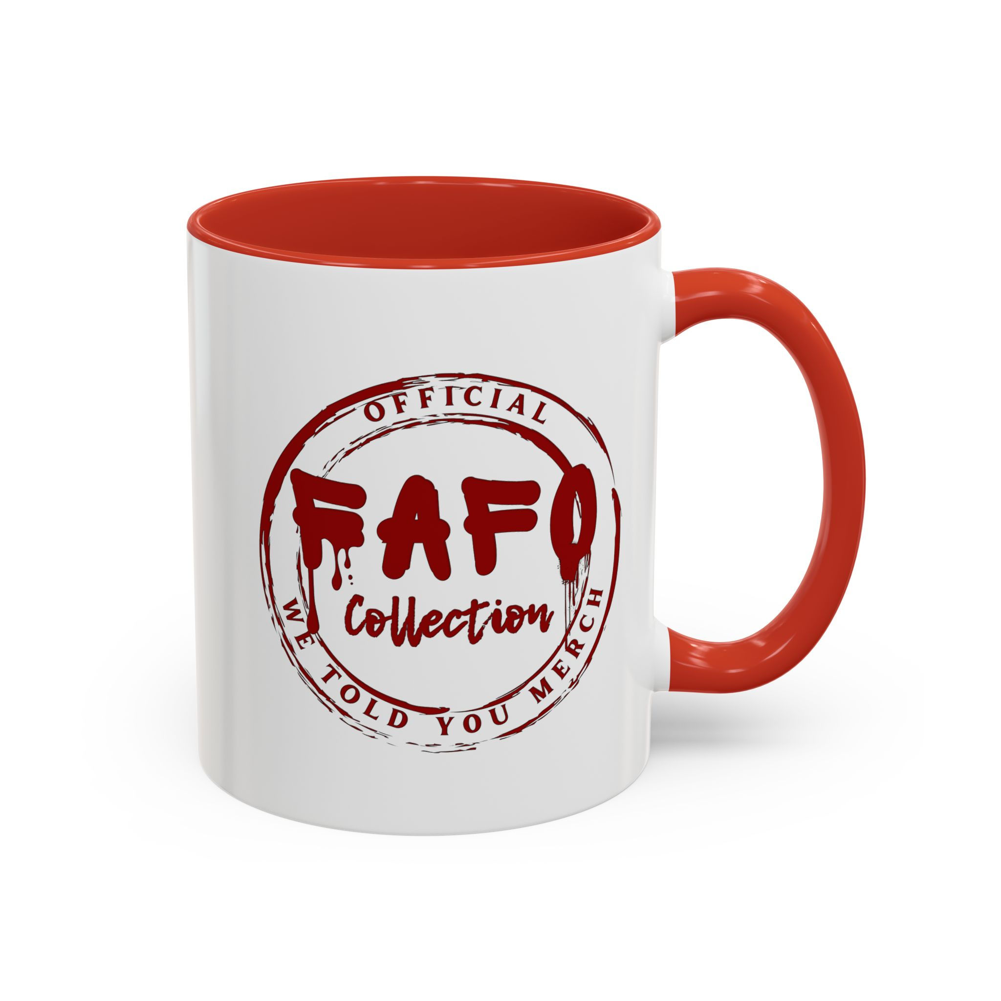 FAFO Collection Logo Accent Mug – Bold, Timeless, Unapologetic ☕
