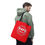 Thumbnail:  FAFO Logo Tote Bag White- Red - Black – Stylish & Built to Make a Statement
