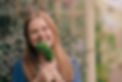 Mairead with kale veg in greenhouse.jpg