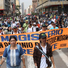 Este jueves, nuevo paro nacional de maestros en Colombia