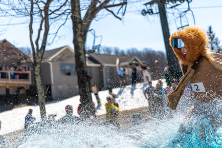 Wintergreen Pond Skimming, Closing Out Ski Season on the Mountain
