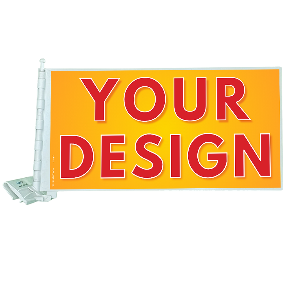 Stic-it car flag with Your Design on it