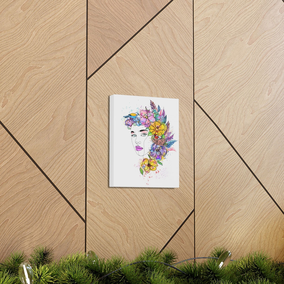 Thumbnail: Crown of Feathers on Canvas