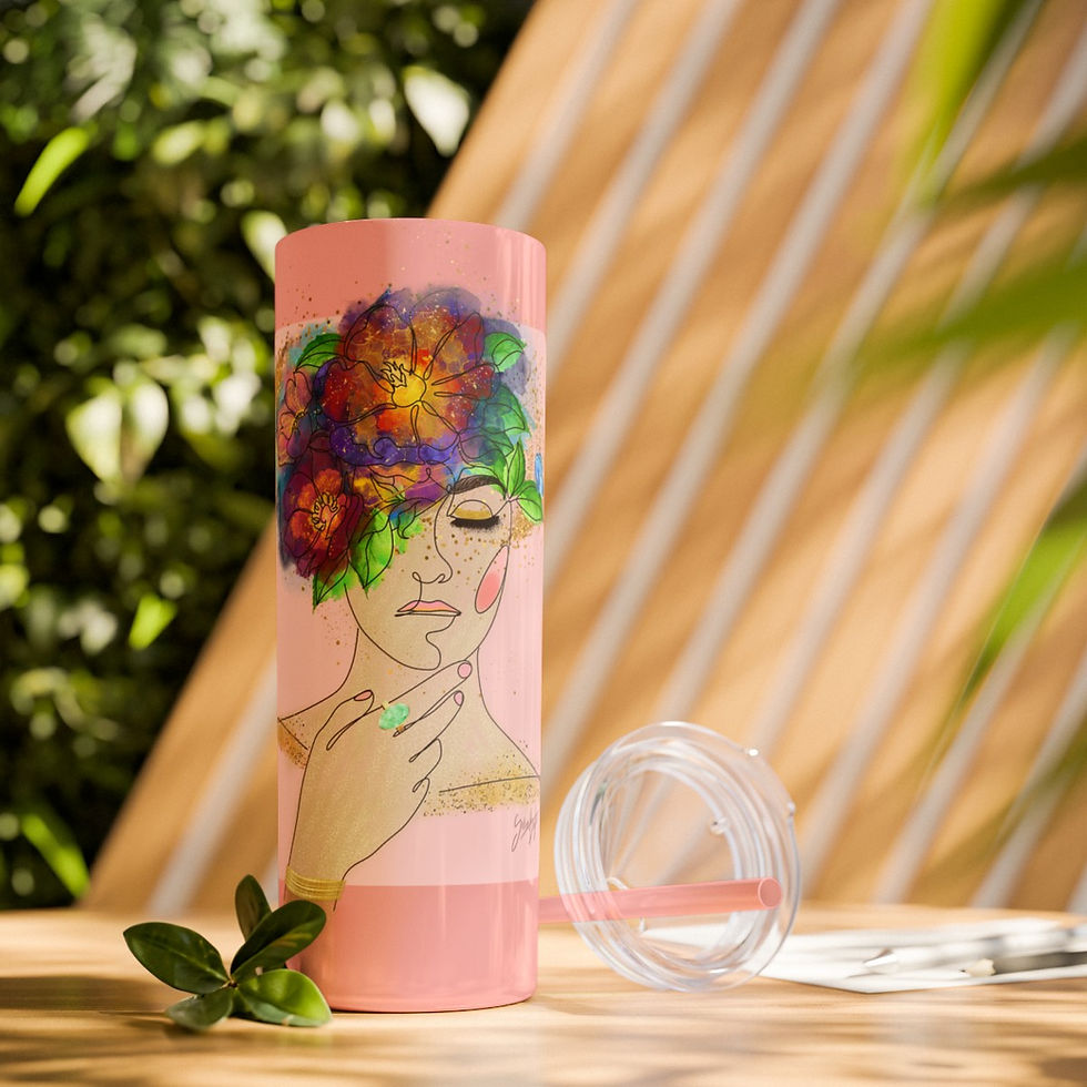 Thumbnail: Crown of Life - Skinny Tumbler with Straw, 20oz