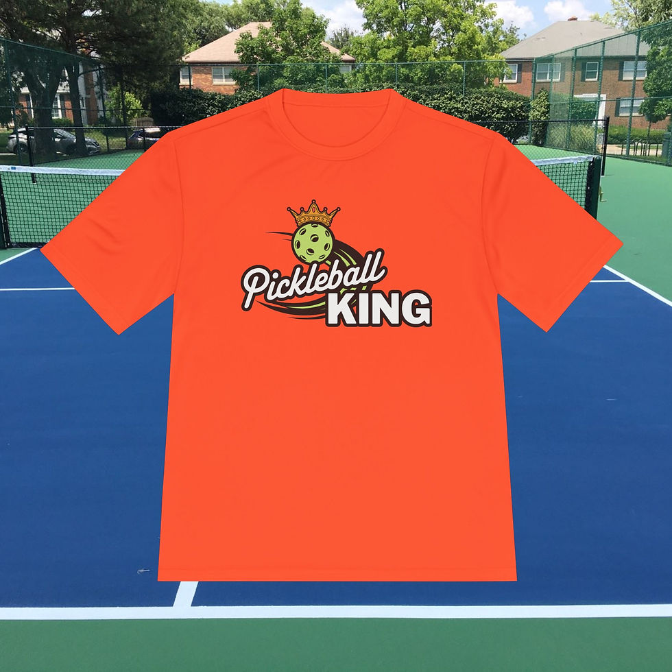 Thumbnail: Pickleball King Tee, Unisex Workout Shirt, Moisture Wicking Tee
