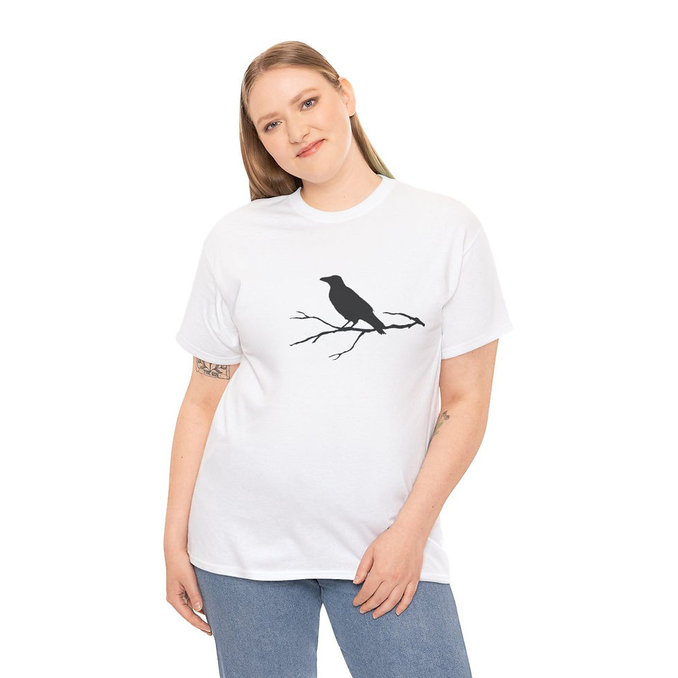 Thumbnail: Raven Tee for Edgar Allan Poe Fans