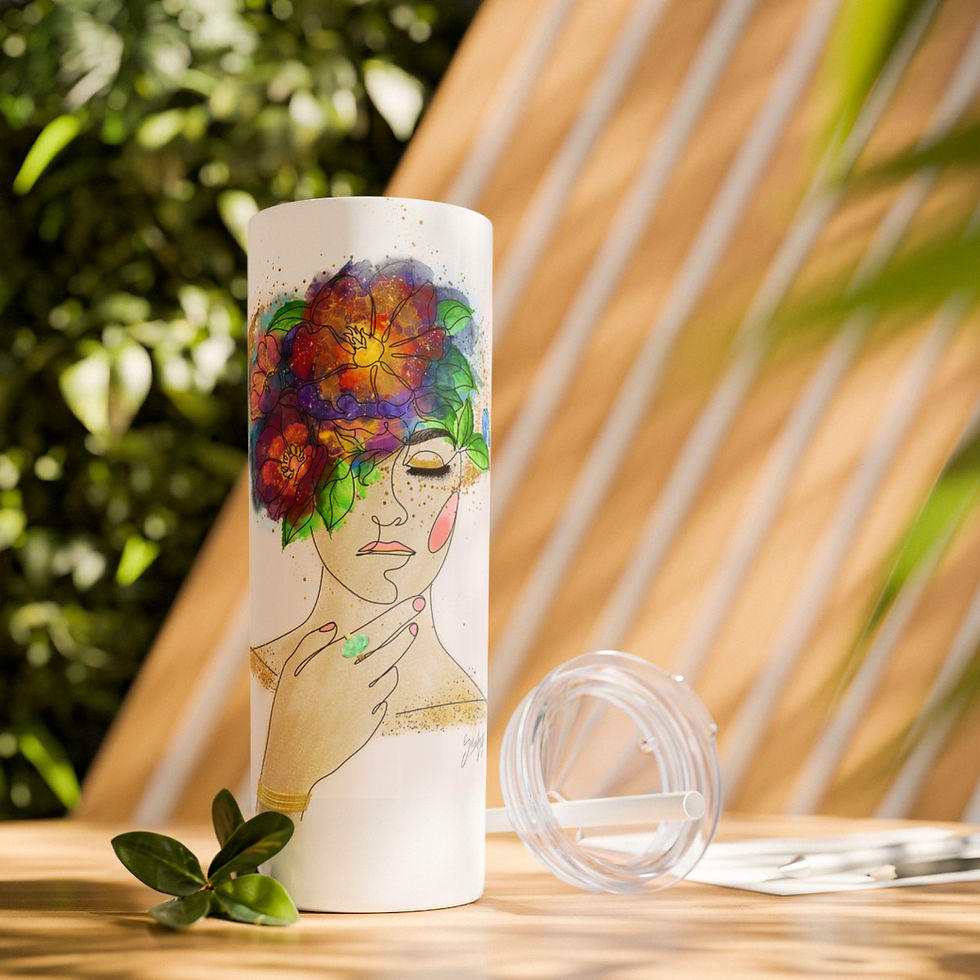 Thumbnail: Crown of Life - Skinny Tumbler with Straw, 20oz