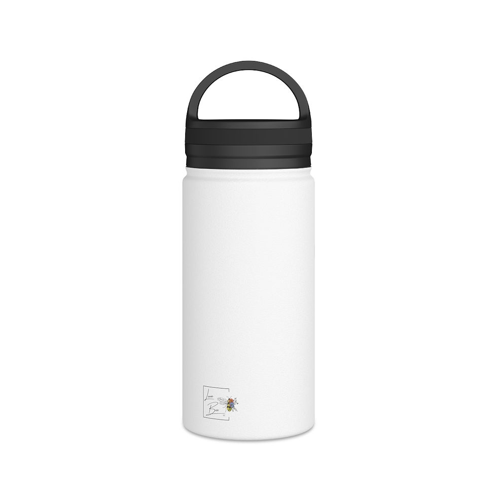 Thumbnail: The Bee Stainless Steel Water Bottle, Handle Lid