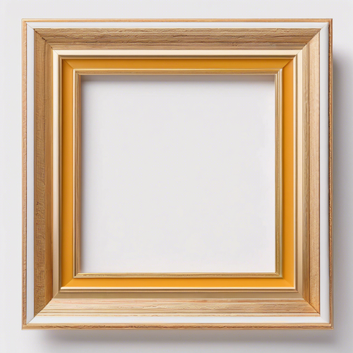 中野蘭嗣 抽象画 金色フレーム 約30cm x 25cm Engraved Picture Frame | Northern Lights Crea