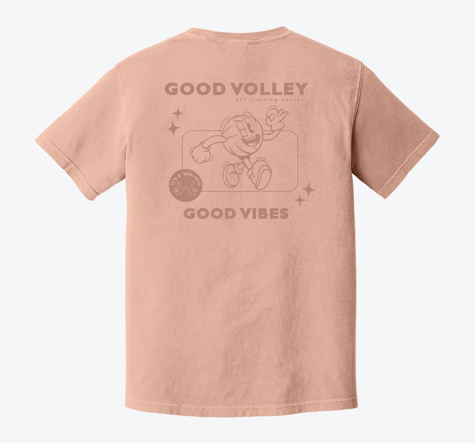 Peachy. Good Volley. Good Vibes. Shirt