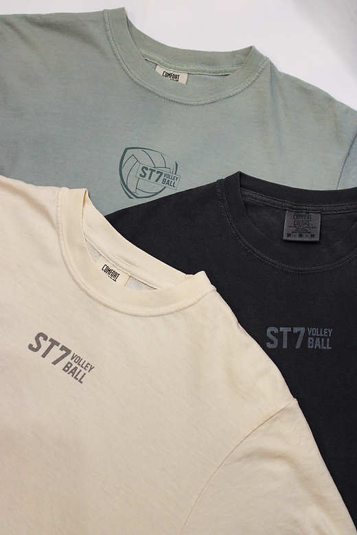 【COLOR iN ID】Shoulder Detail Basic Tee Comfort Colors 6.1 oz. Ringspun Garment-Dyed T-Shirt | ST7