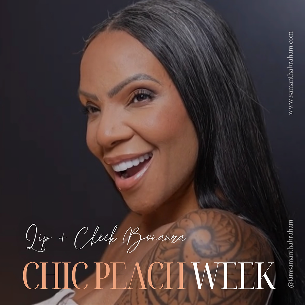 FALL LIP AND CHEEK BONANZA: CHIC PEACH WEEK IS HERE