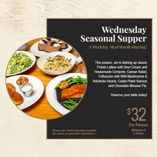 Wednesday Seasonal Supper. A Weekday Meal Worth Sharing!