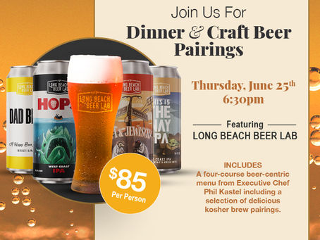 Dinner & Craft Beer Pairings ft. Long Beach Beer Lab!