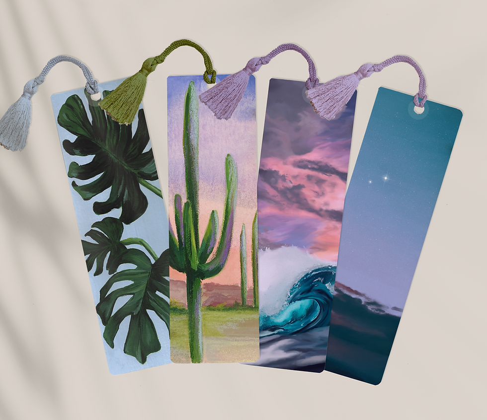 Painted Bookmarks