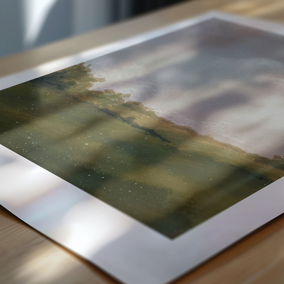 Thumbnail: Dreary Meadow Painting
