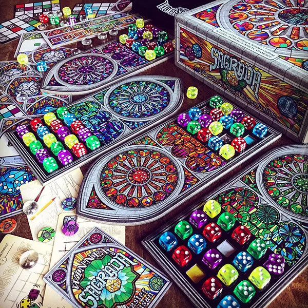 Sagrada Game Pieces