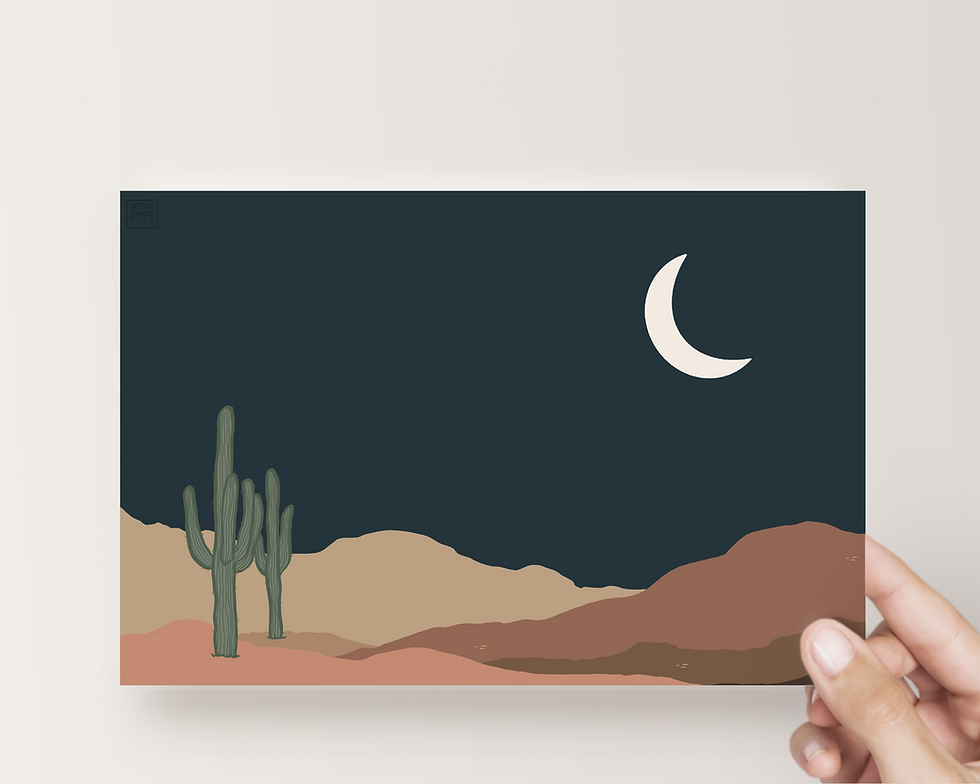 Thumbnail: Boho Landscape Painting