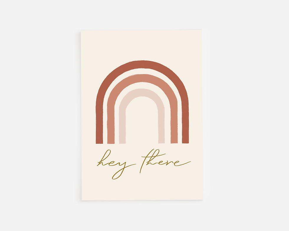 Thumbnail: Boho Rainbow Greeting Card