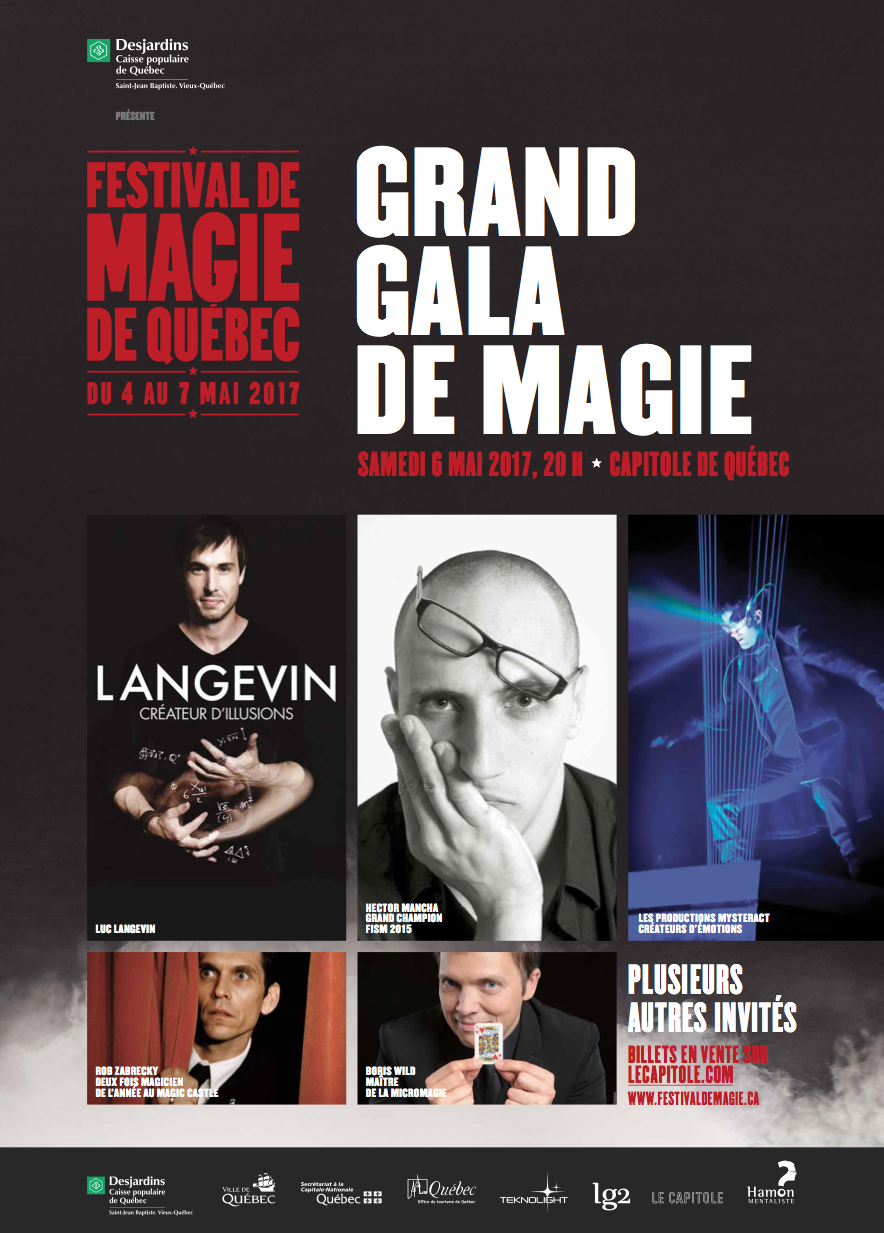 Festival de Magie de Québec 2017 poster.