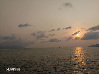 黃昏的絢麗色彩