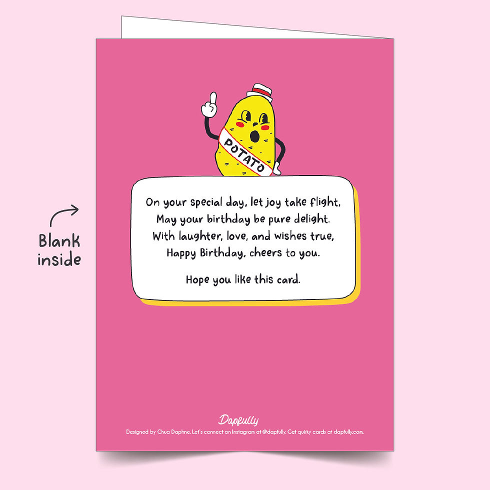 Thumbnail: Cripsy Potato - Happy Birthday Card