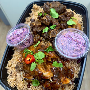 Signature Jerk Chicken & Braised Oxtail